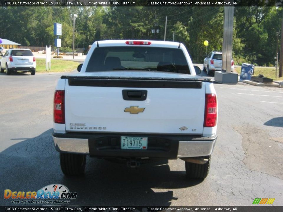 2008 Chevrolet Silverado 1500 LT Crew Cab Summit White / Dark Titanium Photo #4