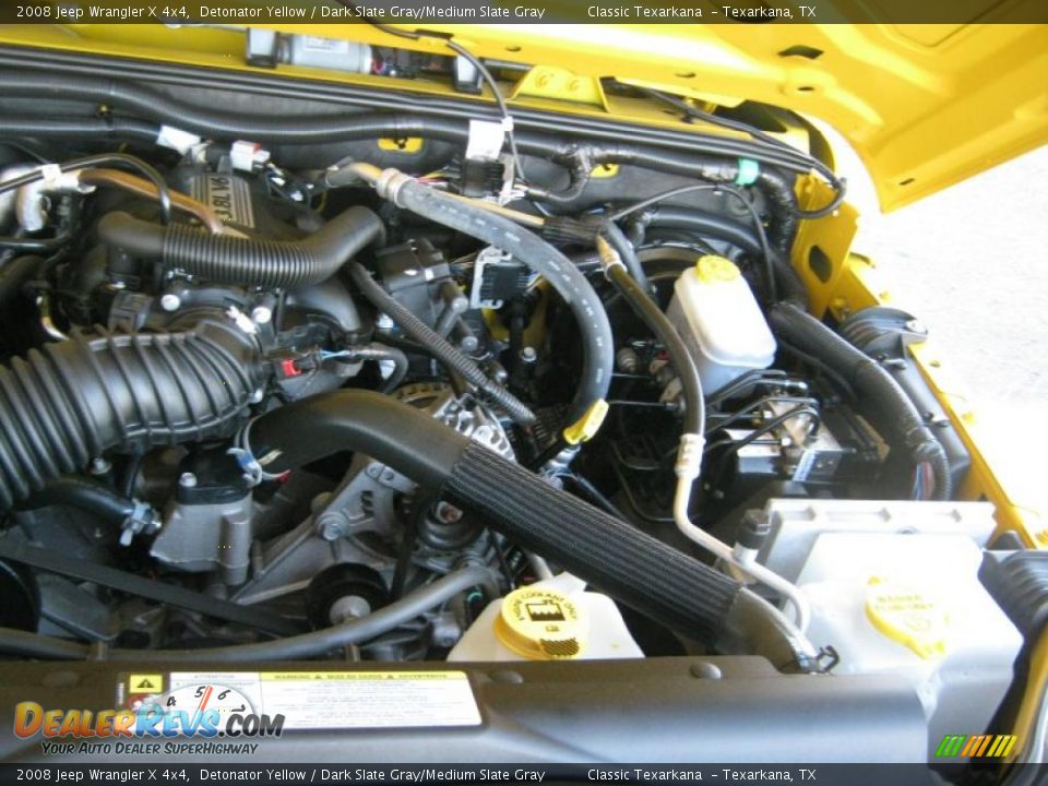 2008 Jeep Wrangler X 4x4 Detonator Yellow / Dark Slate Gray/Medium Slate Gray Photo #22