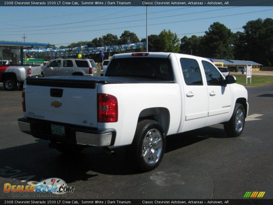 2008 Chevrolet Silverado 1500 LT Crew Cab Summit White / Dark Titanium Photo #5