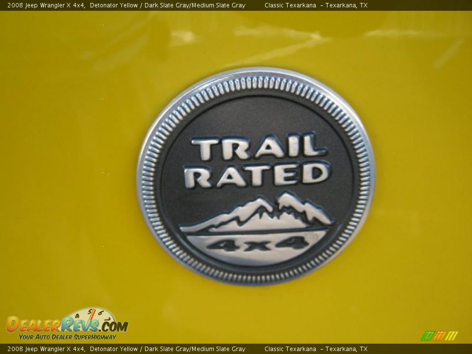 2008 Jeep Wrangler X 4x4 Detonator Yellow / Dark Slate Gray/Medium Slate Gray Photo #23