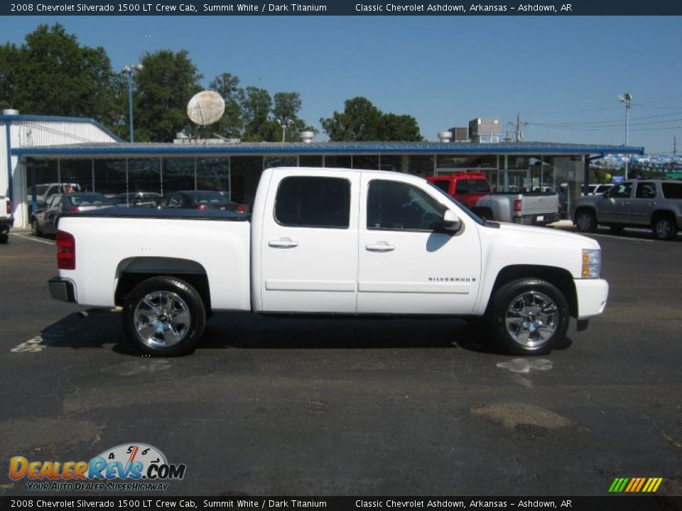 2008 Chevrolet Silverado 1500 LT Crew Cab Summit White / Dark Titanium Photo #6