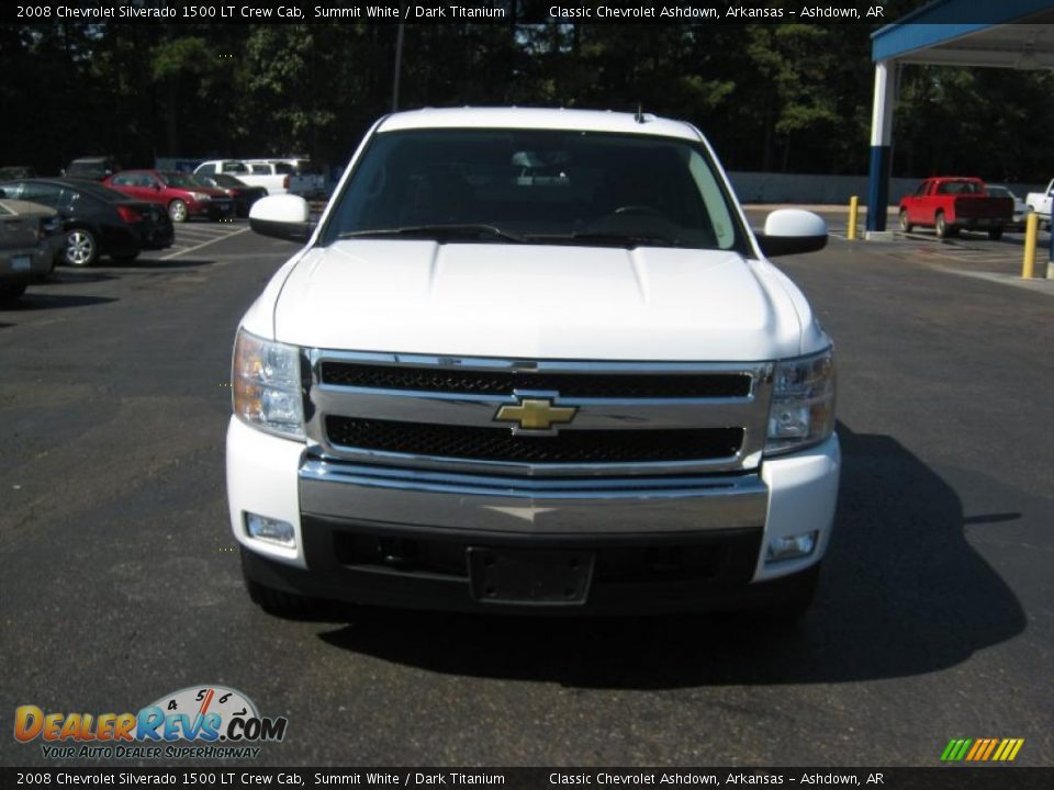 2008 Chevrolet Silverado 1500 LT Crew Cab Summit White / Dark Titanium Photo #8