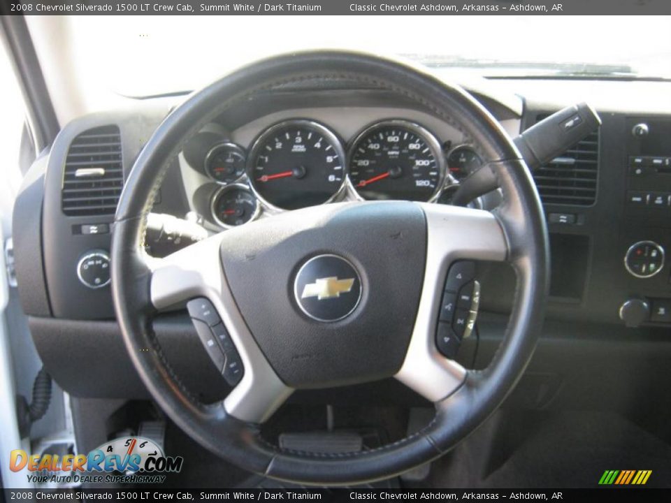 2008 Chevrolet Silverado 1500 LT Crew Cab Steering Wheel Photo #10