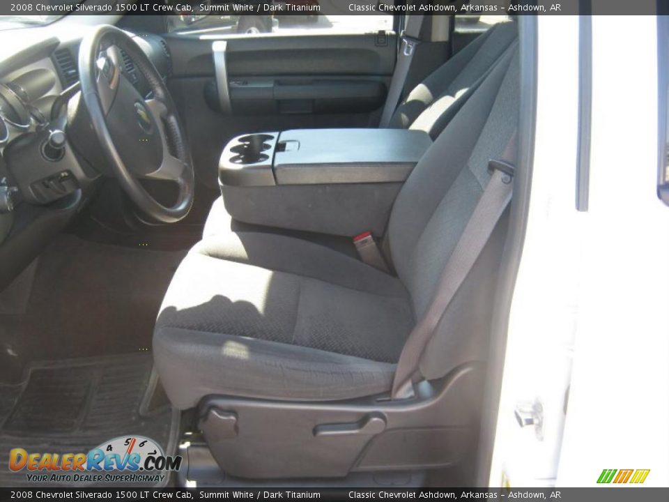 2008 Chevrolet Silverado 1500 LT Crew Cab Summit White / Dark Titanium Photo #13