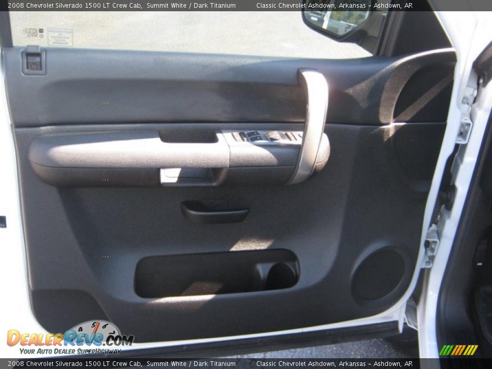 2008 Chevrolet Silverado 1500 LT Crew Cab Summit White / Dark Titanium Photo #15