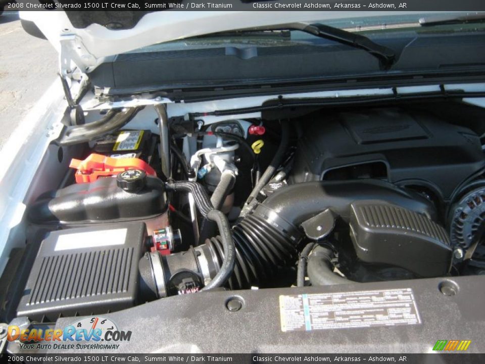 2008 Chevrolet Silverado 1500 LT Crew Cab Summit White / Dark Titanium Photo #24