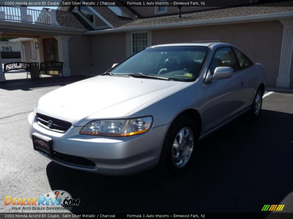 2000 Honda Accord EX Coupe Satin Silver Metallic / Charcoal Photo #1