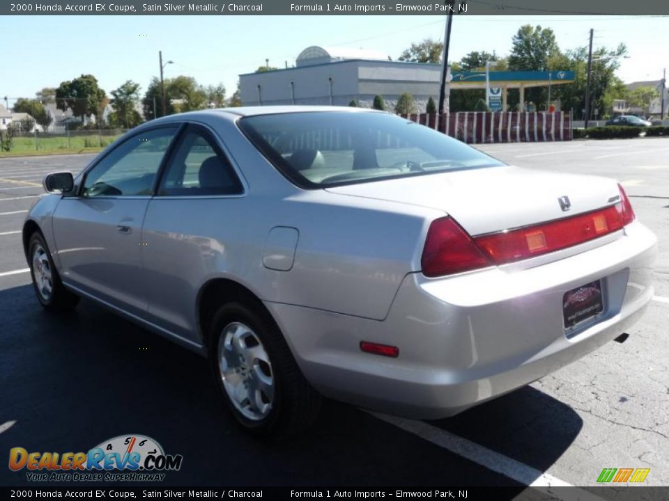 2000 Honda Accord EX Coupe Satin Silver Metallic / Charcoal Photo #4