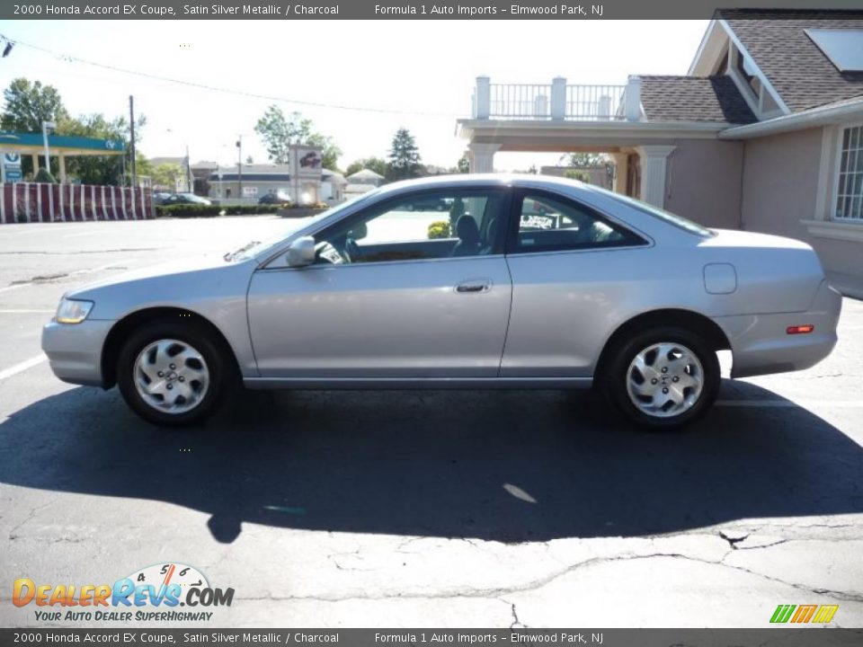 2000 Honda Accord EX Coupe Satin Silver Metallic / Charcoal Photo #10