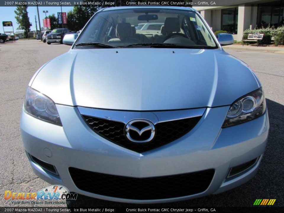 2007 Mazda MAZDA3 i Touring Sedan Ice Blue Metallic / Beige Photo #2