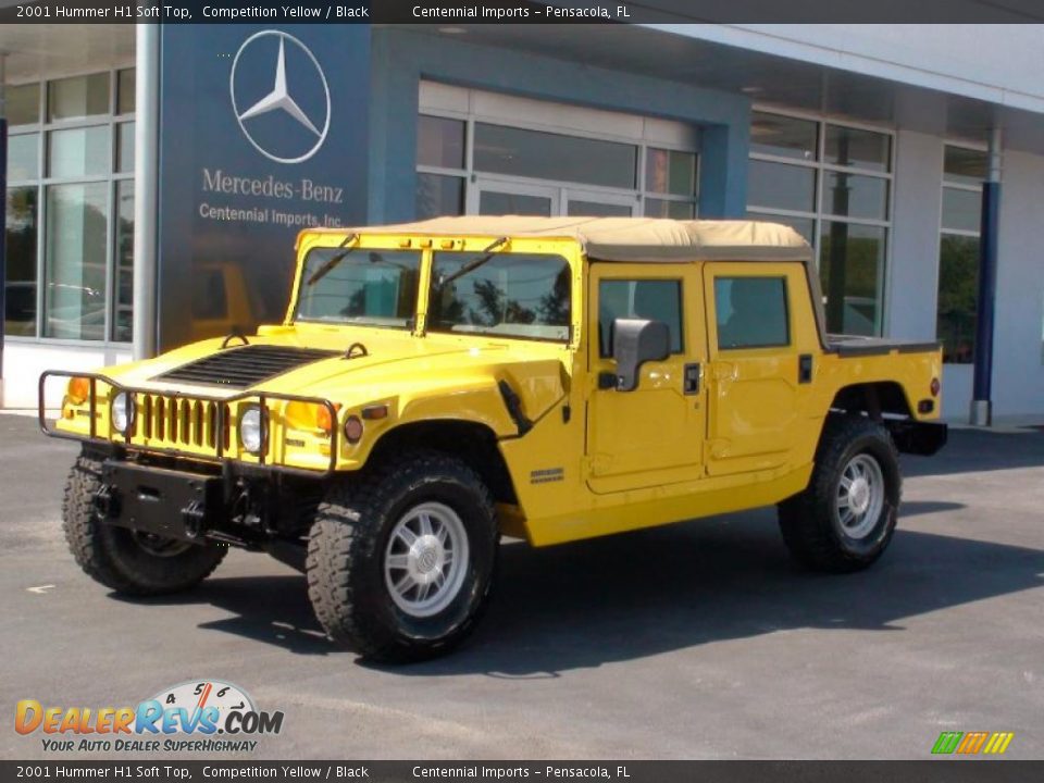 2001 Hummer H1 Soft Top Competition Yellow / Black Photo #1