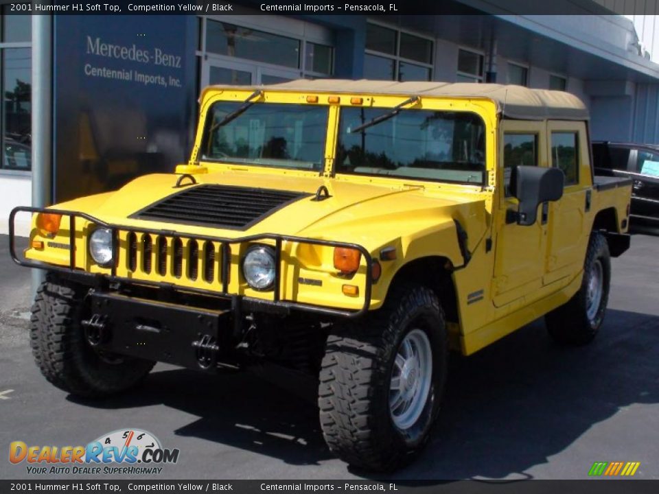 2001 Hummer H1 Soft Top Competition Yellow / Black Photo #5