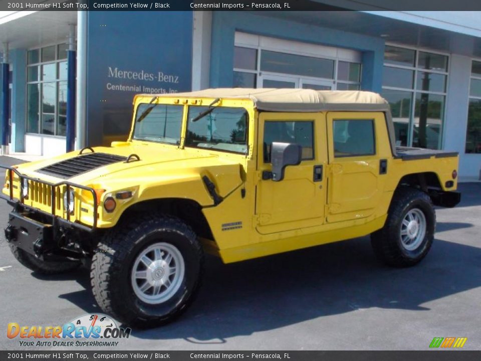 2001 Hummer H1 Soft Top Competition Yellow / Black Photo #6