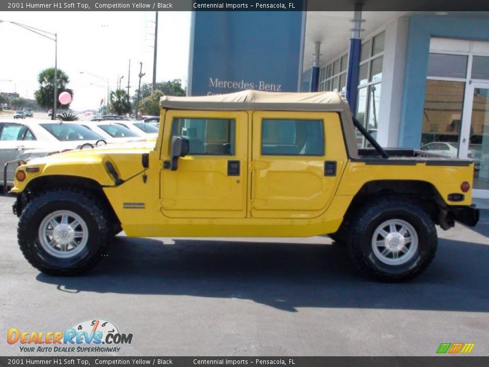 2001 Hummer H1 Soft Top Competition Yellow / Black Photo #7