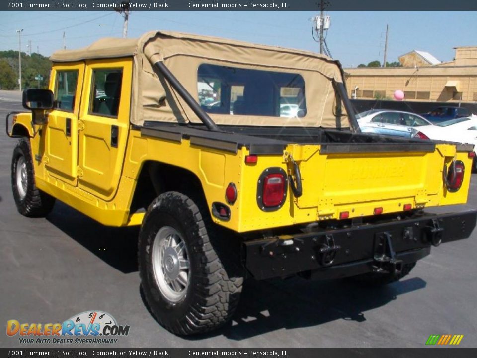 Competition Yellow 2001 Hummer H1 Soft Top Photo #9