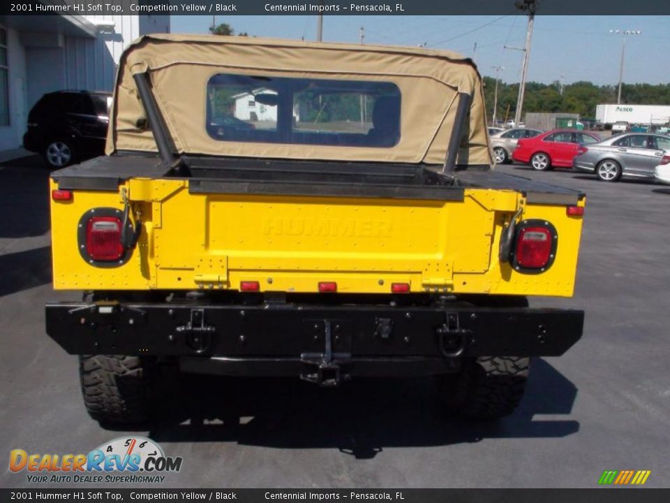 Competition Yellow 2001 Hummer H1 Soft Top Photo #10