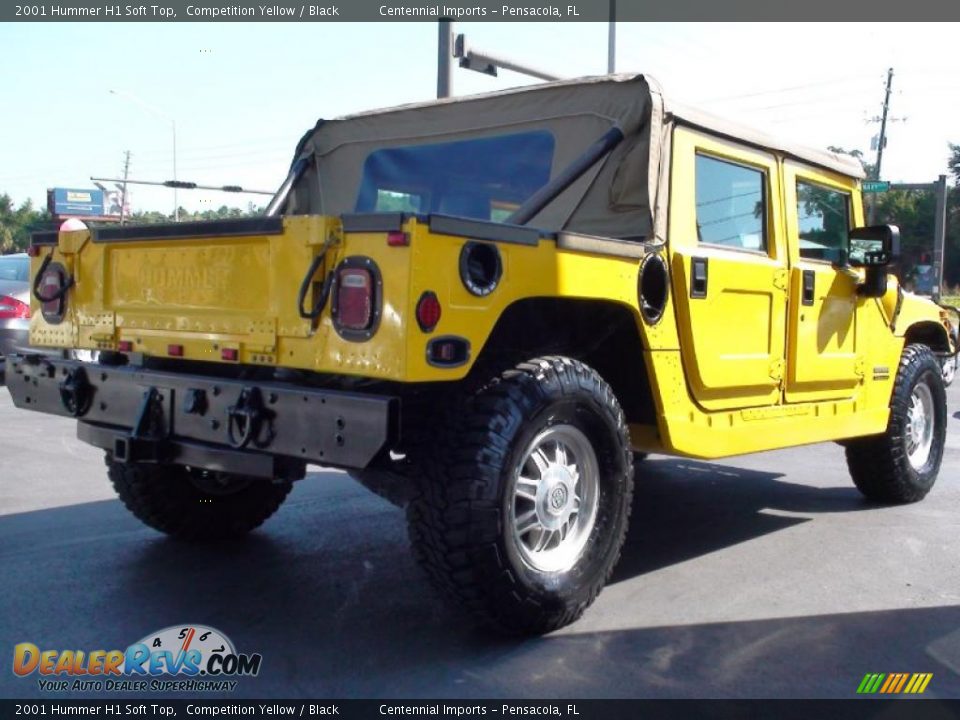 Competition Yellow 2001 Hummer H1 Soft Top Photo #12