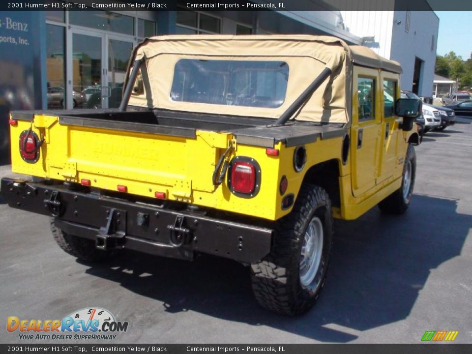 Competition Yellow 2001 Hummer H1 Soft Top Photo #13