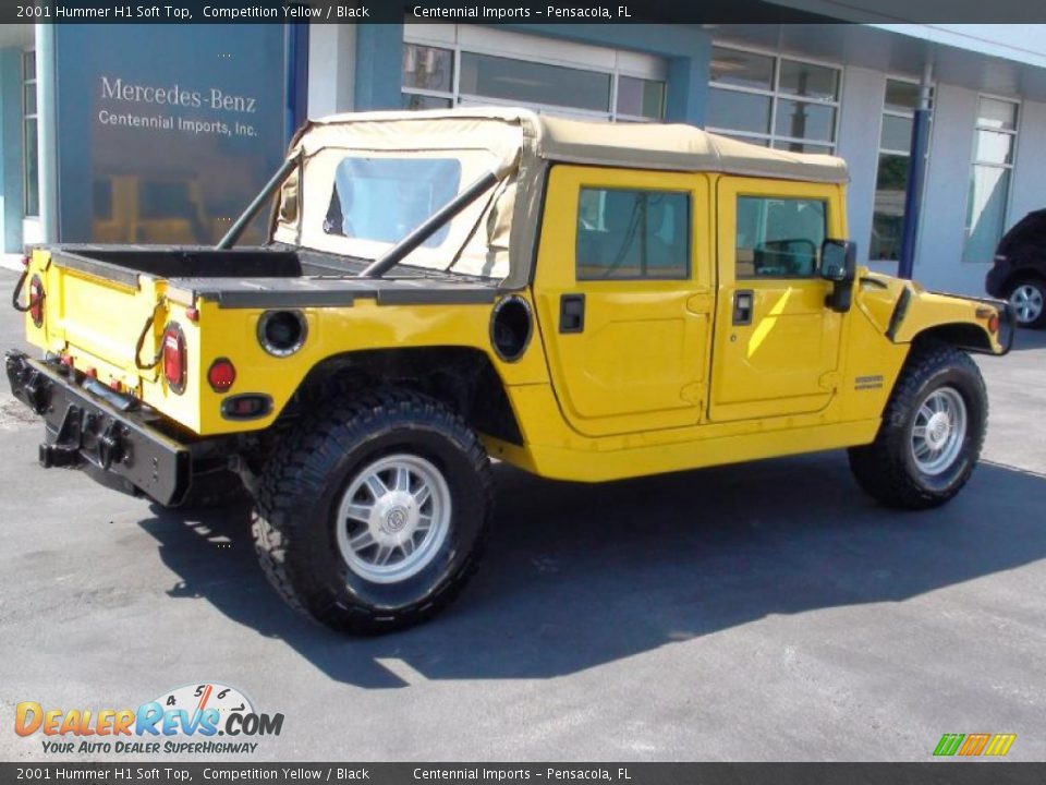 2001 Hummer H1 Soft Top Competition Yellow / Black Photo #14