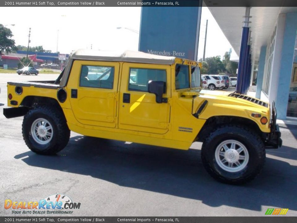 2001 Hummer H1 Soft Top Competition Yellow / Black Photo #16