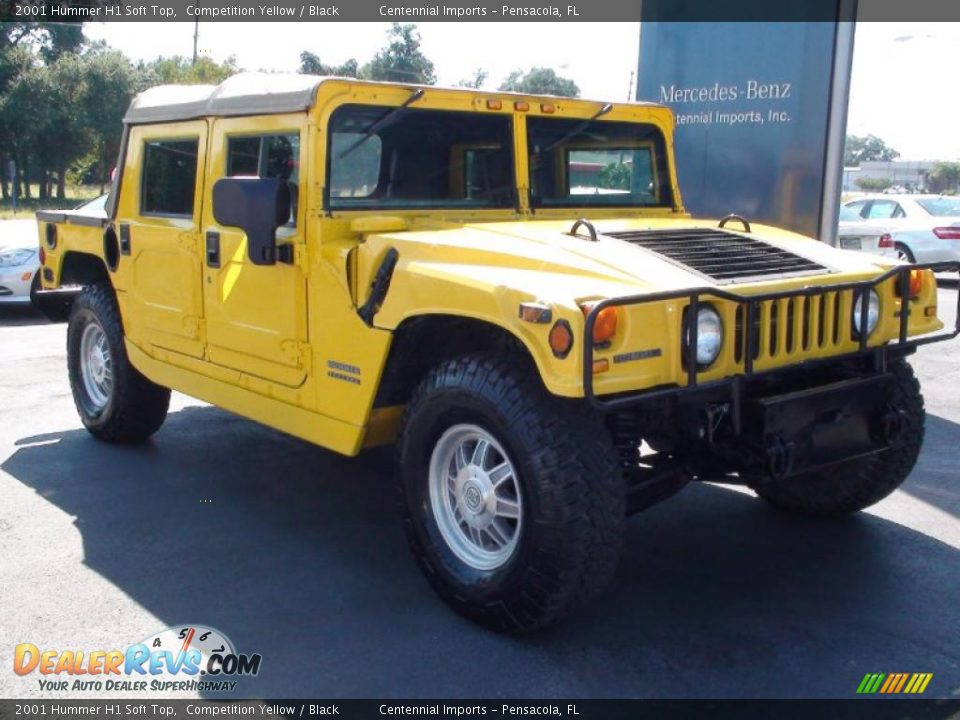 2001 Hummer H1 Soft Top Competition Yellow / Black Photo #17