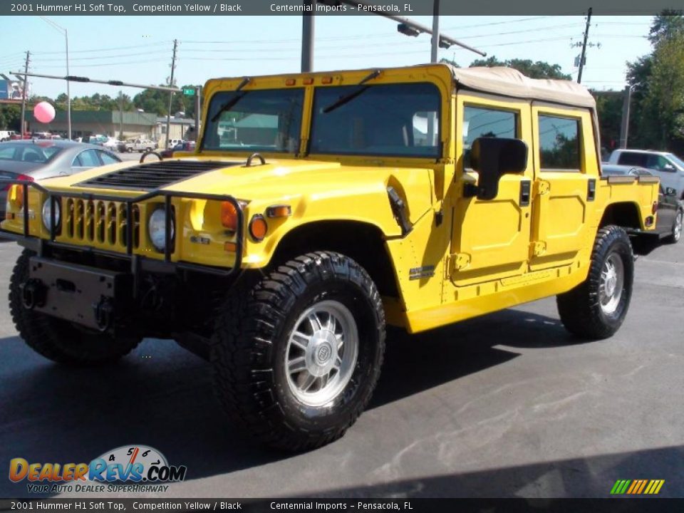 Competition Yellow 2001 Hummer H1 Soft Top Photo #19