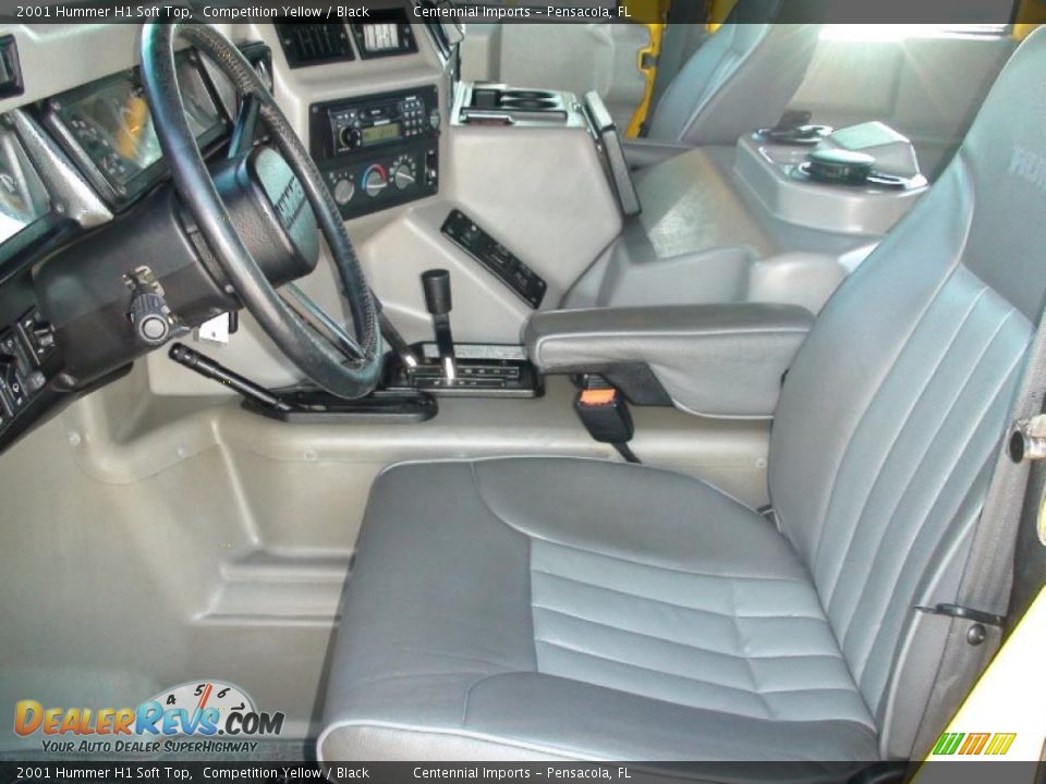 Black Interior - 2001 Hummer H1 Soft Top Photo #22