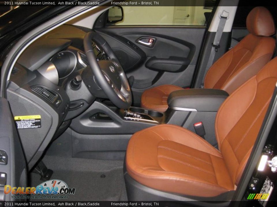 Black Saddle Interior 2011 Hyundai Tucson Limited Photo