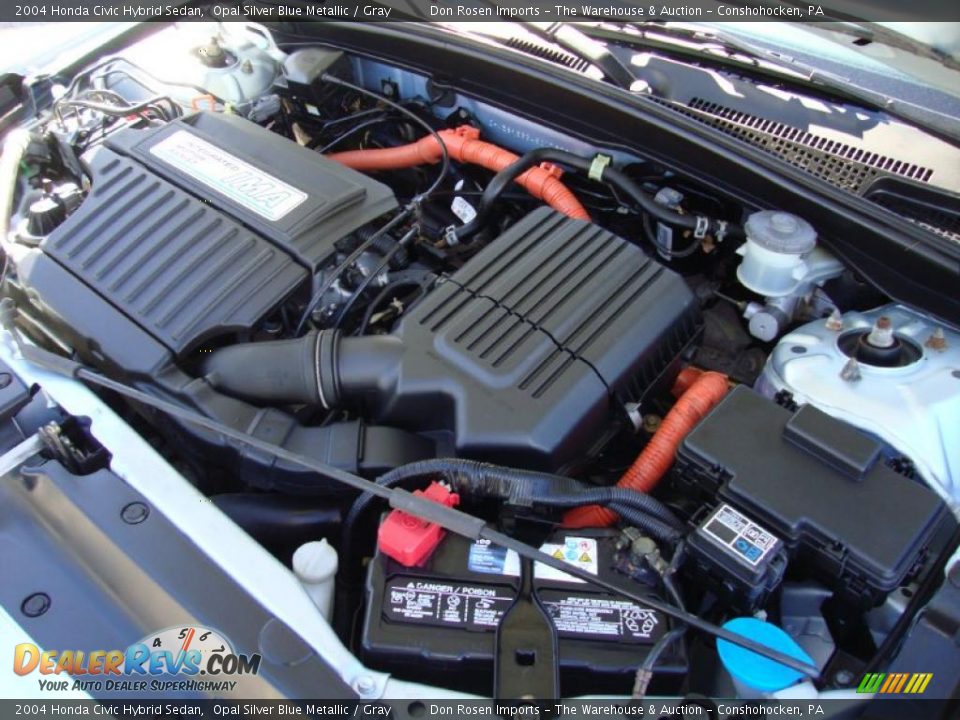 2004 Honda Civic Hybrid Sedan 1.3L SOHC 8V i-VTEC 4 Cylinder IMA Gasoline/Electric Hybrid Engine Photo #32