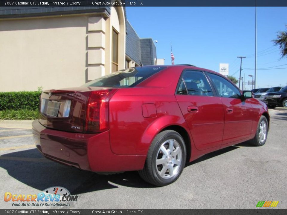 2007 Cadillac CTS Sedan Infrared / Ebony Photo #6