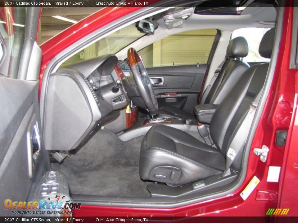 Ebony Interior - 2007 Cadillac CTS Sedan Photo #8