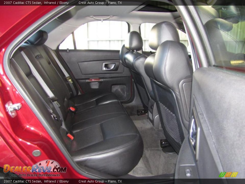 Ebony Interior - 2007 Cadillac CTS Sedan Photo #10