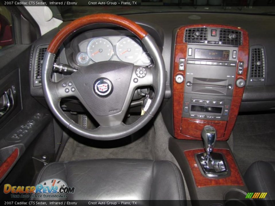 Ebony Interior - 2007 Cadillac CTS Sedan Photo #14