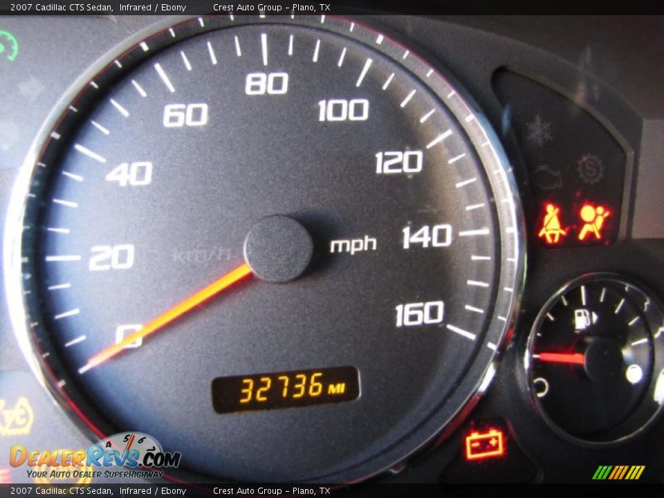 2007 Cadillac CTS Sedan Infrared / Ebony Photo #21