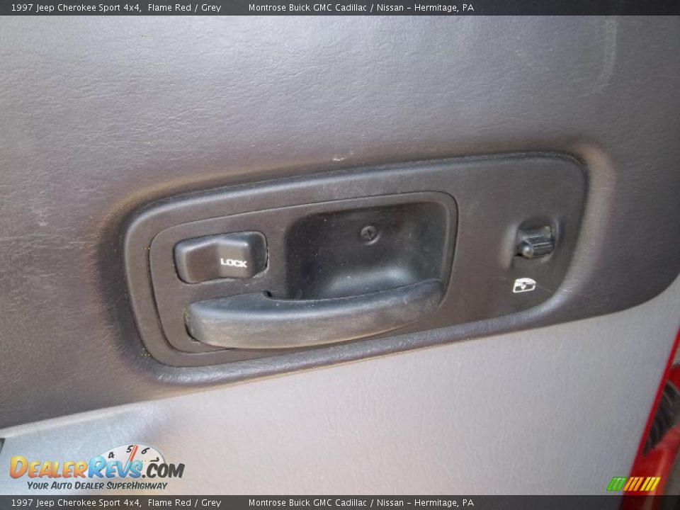 1997 Jeep Cherokee Sport 4x4 Flame Red / Grey Photo #22