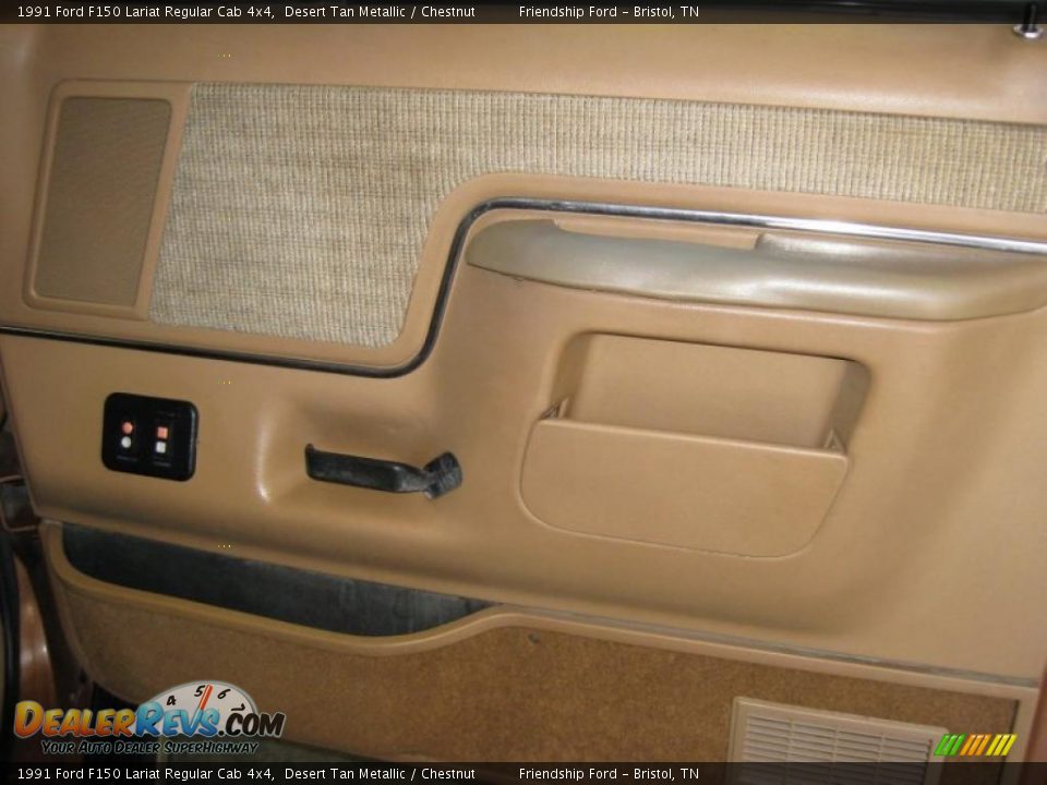 1991 Ford F150 Lariat Regular Cab 4x4 Desert Tan Metallic / Chestnut Photo #20