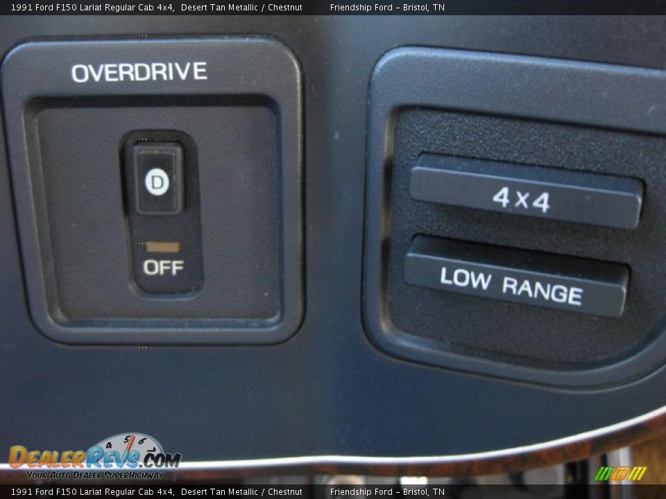 1991 Ford F150 Lariat Regular Cab 4x4 Desert Tan Metallic / Chestnut Photo #27