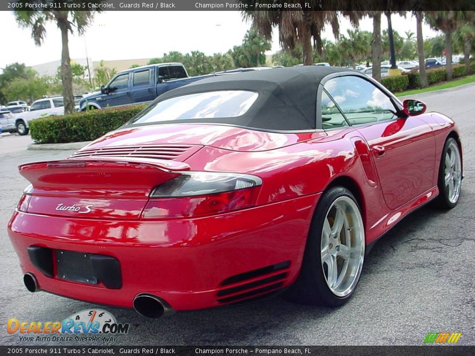 2005 Porsche 911 Turbo S Cabriolet Guards Red / Black Photo #3