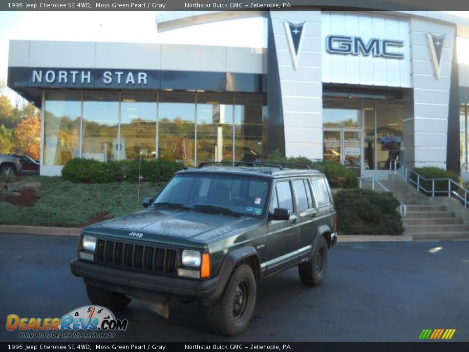 1996 Jeep Cherokee SE 4WD Moss Green Pearl / Gray Photo #1