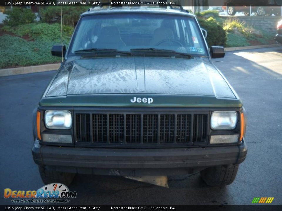 1996 Jeep Cherokee SE 4WD Moss Green Pearl / Gray Photo #10