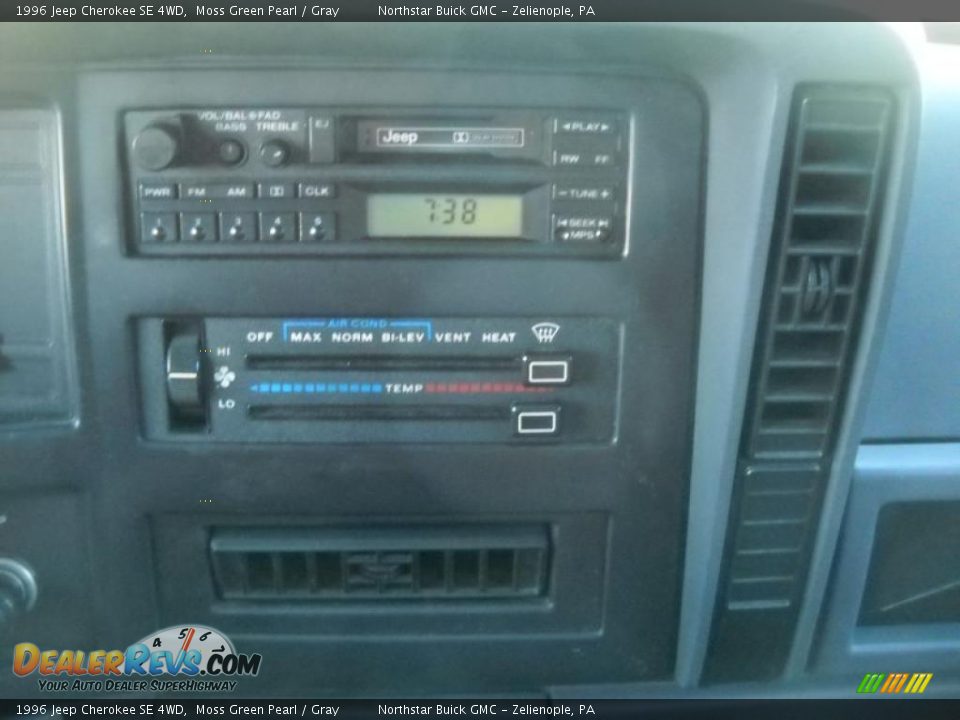 1996 Jeep Cherokee SE 4WD Moss Green Pearl / Gray Photo #17