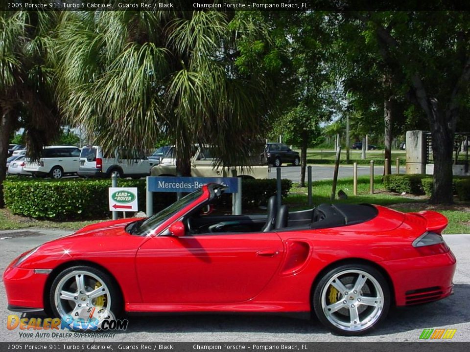 2005 Porsche 911 Turbo S Cabriolet Guards Red / Black Photo #6