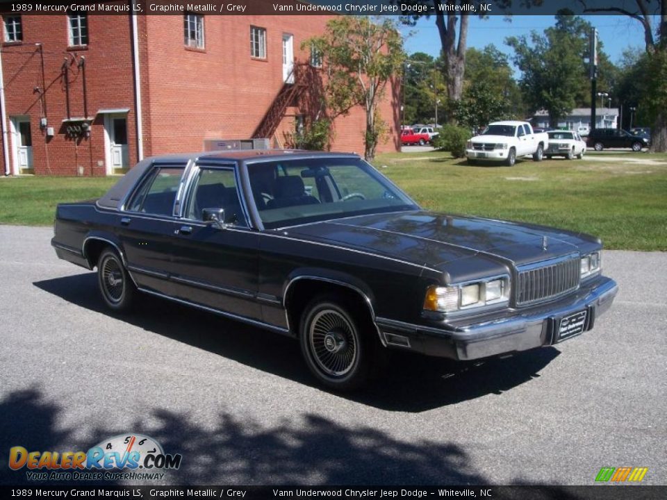 1989 Mercury Grand Marquis LS Graphite Metallic / Grey Photo #3