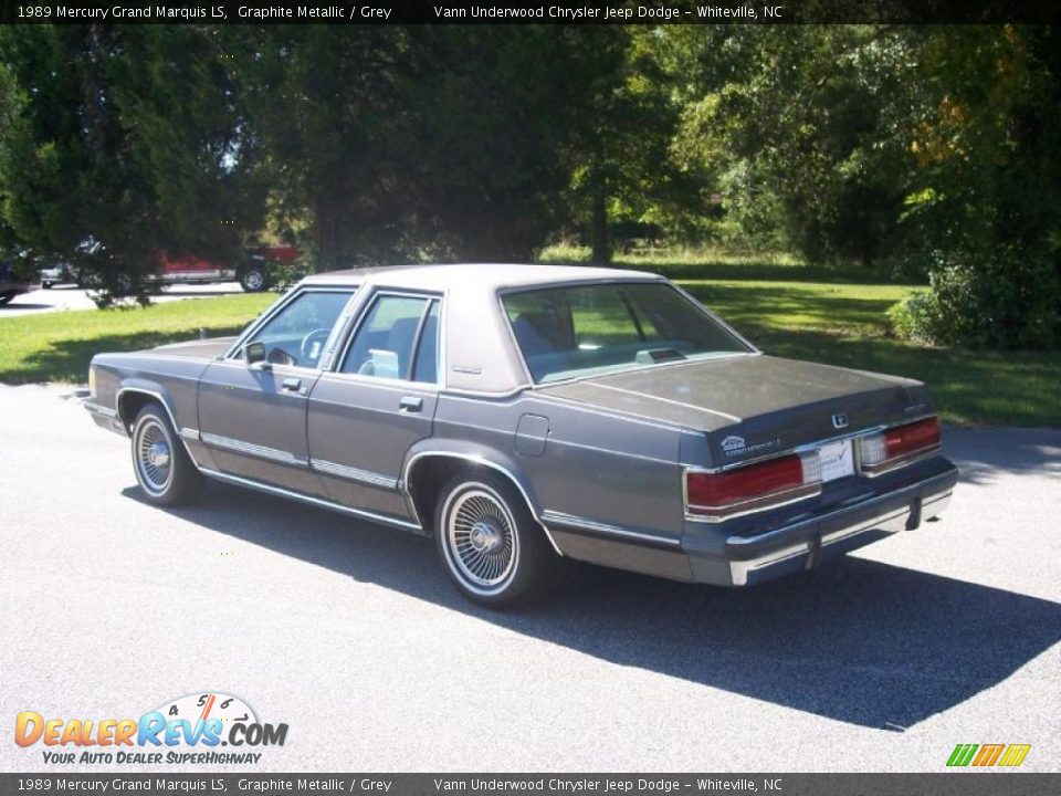 1989 Mercury Grand Marquis LS Graphite Metallic / Grey Photo #5