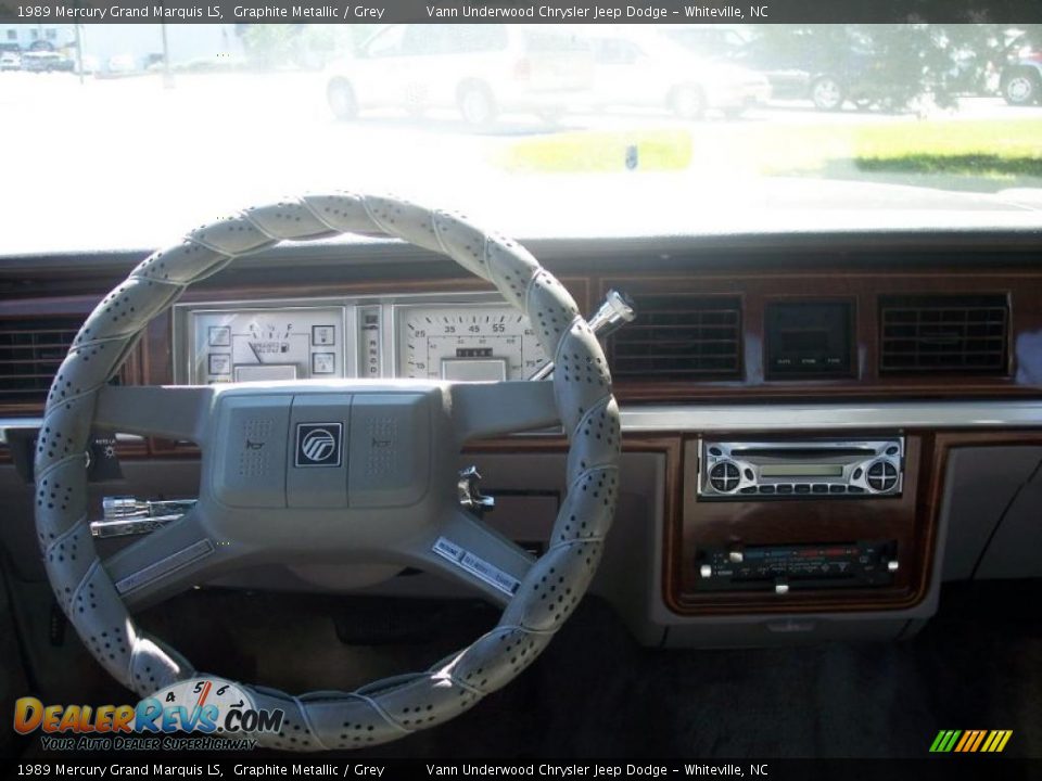 1989 Mercury Grand Marquis LS Graphite Metallic / Grey Photo #6