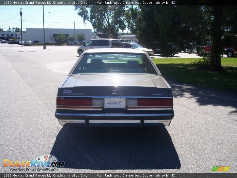 1989 Mercury Grand Marquis LS Graphite Metallic / Grey Photo #17