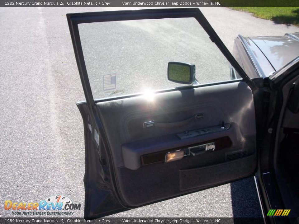 1989 Mercury Grand Marquis LS Graphite Metallic / Grey Photo #18