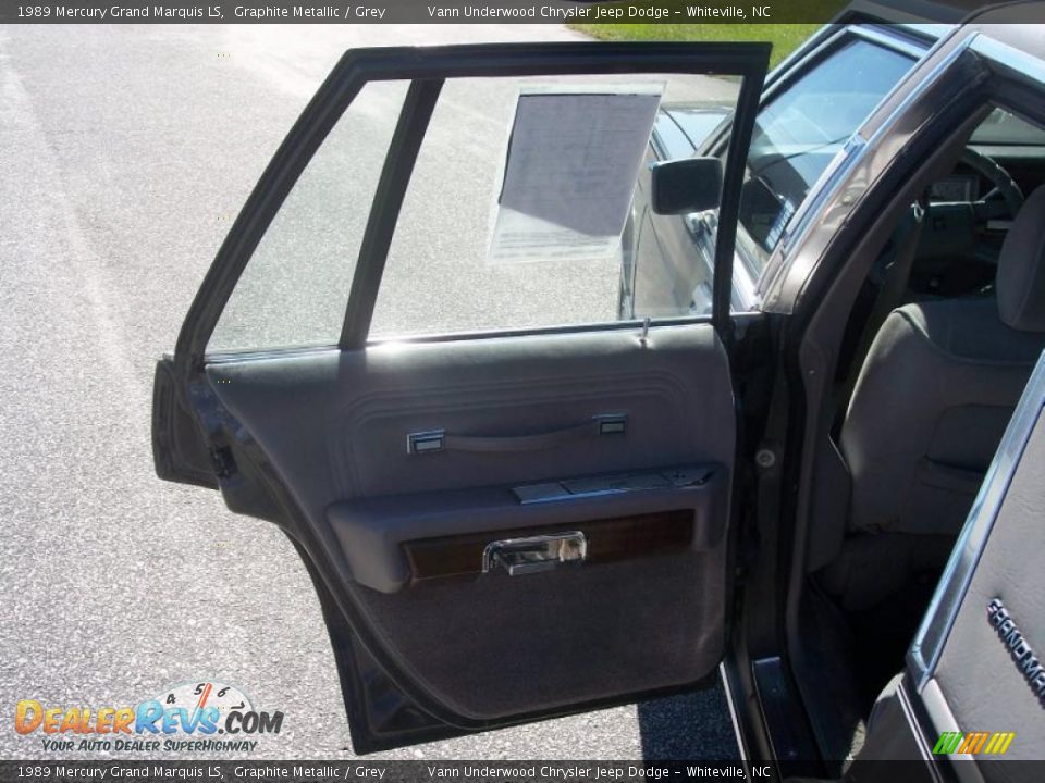 1989 Mercury Grand Marquis LS Graphite Metallic / Grey Photo #19