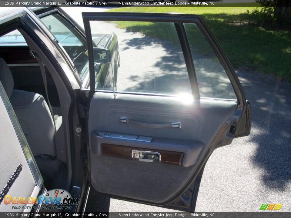 1989 Mercury Grand Marquis LS Graphite Metallic / Grey Photo #20