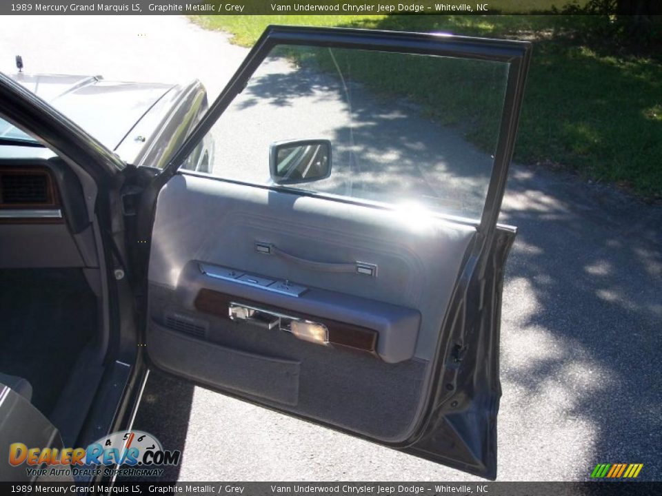 1989 Mercury Grand Marquis LS Graphite Metallic / Grey Photo #21